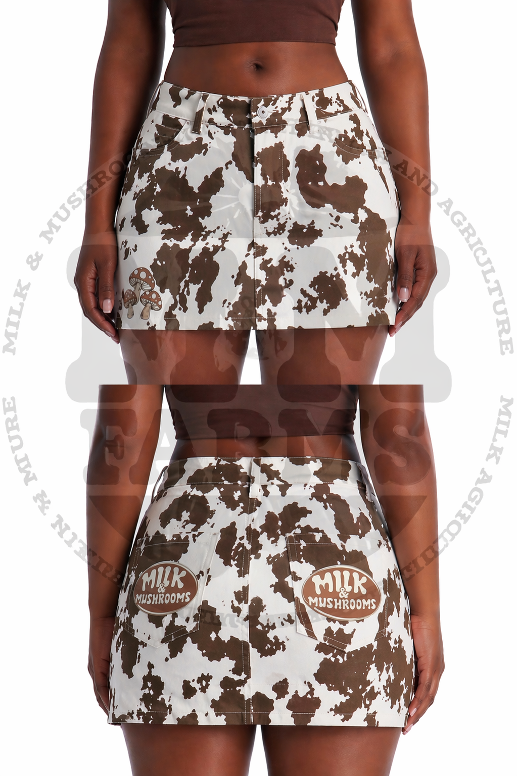 Brown MooNi Skirt ( Denim)